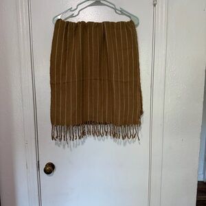 Abercrombie & Fitch Brown Striped Scarf